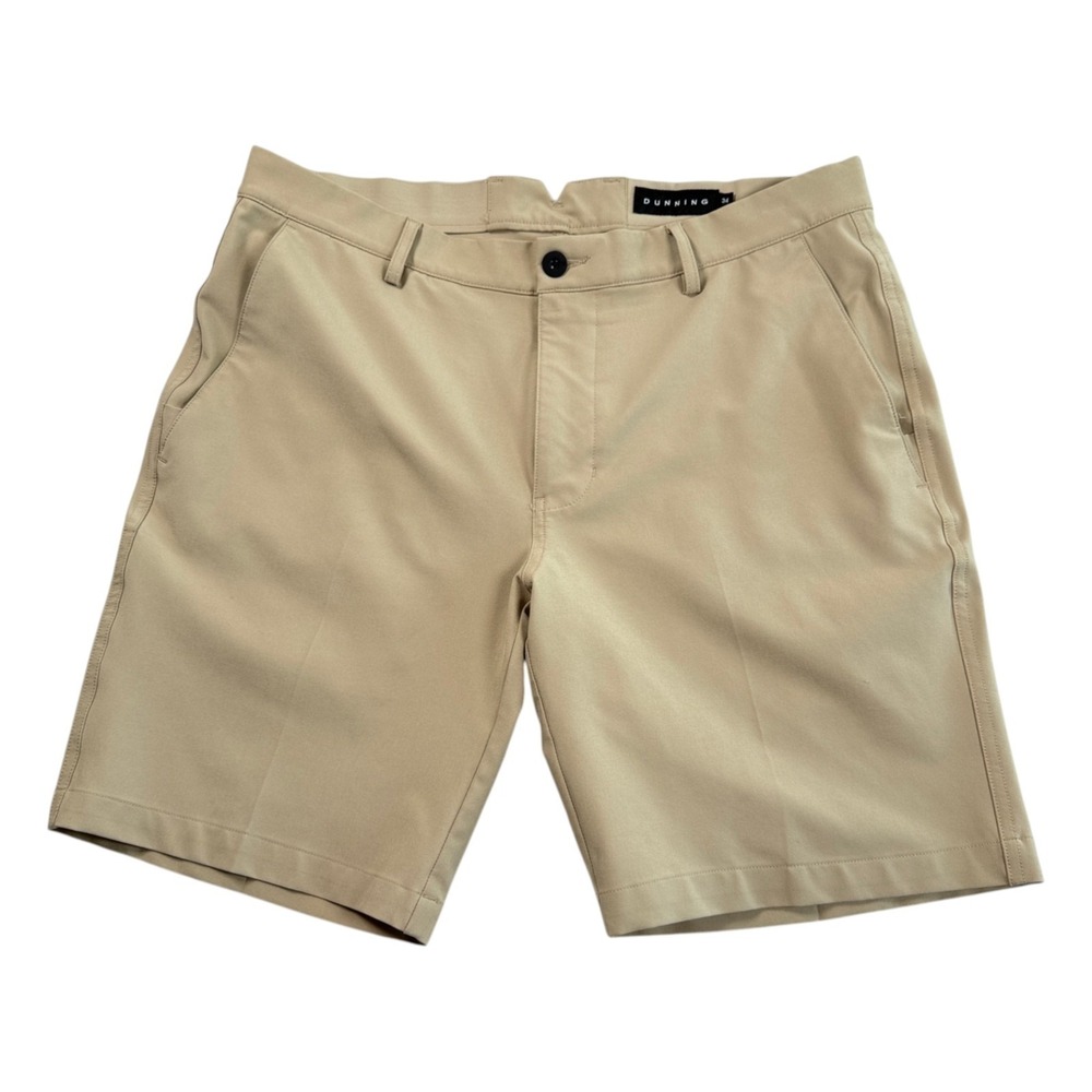 Dunning Mens Performance Golf Shorts Sz 34 9" Inseam Stretch Lightweight